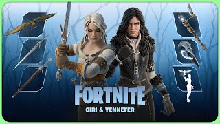 Ciri amp Yennefer Cosmetic Showcase Fortnite x Witcher Part 2 [upl. by Eleira]