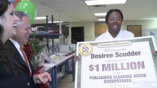 Publishers Clearing House Winners Desiree Scudder From Irving Texas Wins 1 Million [upl. by Sug886]