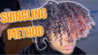 DEFINING MY CURLS SHINGLING METHOD [upl. by Marmaduke320]