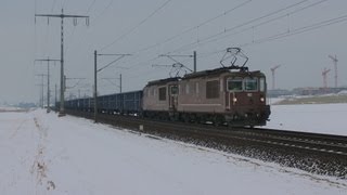 BLS Re 425 Doppeltraktion mit VTGERR Eanos Ganzzug [upl. by Laenaj]