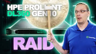 HPE ProLiant DL360 Gen10  RAID Overview  RAID Card Options  Installation  RAID Configuration [upl. by Ewell]