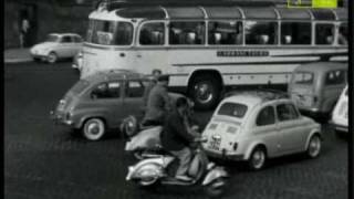 Da Rai storia cento allora il traffico a Roma anno 1961 1 parte [upl. by Niarbo938]