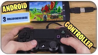 FORTNITE AUF HANDY ANDROID DOWNLOAD CODES PS4 CONTROLLER  Fortnite Mobile Deutsch German Download [upl. by Dirgis]