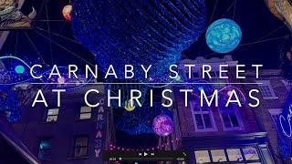 Carnaby street at Christmas  London [upl. by Otirecul12]