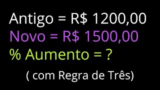 Questão de Porcentagem de Aumento  Rápido e Fácil [upl. by Alyahsal]