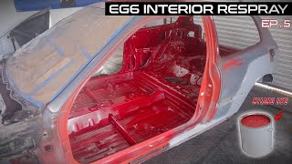 Restoring an Abandoned 1992 Honda Civic EG6  EP 5  Interior RefreshRespray [upl. by Calendra]