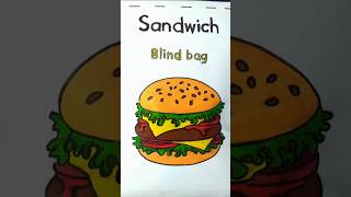 Sandwich blind bag 🍔🥪 unboxing sandwich diy asmr papersquishy papercraft blind bag handmade [upl. by Kosiur422]