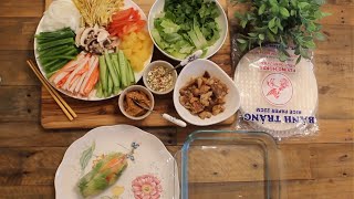 Fresh Spring Rolls Recipe with Best Dipping Sauce  Fresh Vietnamese Spring Roll  월남쌈 [upl. by Ilise370]