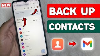 How to Backup Phone Contacts to Gmail  Full Guide [upl. by Lowenstein]