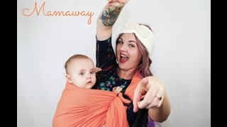 Mamaway Ring Sling How To 10 months 20 lbs baby [upl. by Aral]