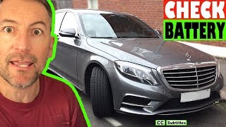 Mercedes SClass Battery Location and How to check Battery on Mercedes SClass 2016 model [upl. by Alleuqcaj]