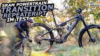 🤩 TRANSITION REPEATER PT im Test Potentes Ballerbike mit SRAM Powertrain [upl. by Nyl]