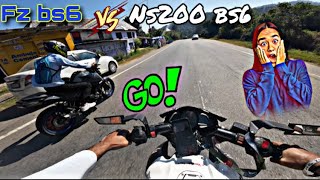 Ns200 bs6 Vs Fz bs6 🔥 ruderider ruderideryuvi yuvi9x [upl. by Lacie701]