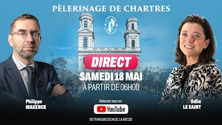 🔴 CHARTRES TAPPELLE  LA MESSE DE LANCEMENT DU 42e PÈLERINAGE DE CHARTRES [upl. by Nady]