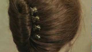 Look like a celebrity using just 4 bobby pins to make a French twist hairstyle [upl. by Adore]