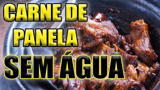 CARNE DE PANELA DE PRESSÃO SEM ÁGUA SABOROSA  Gi Costa [upl. by Edris614]