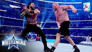 FULL MATCH Brock Lesnar Vs Roman Reigns Wrestlemania 2022 [upl. by Mireille]