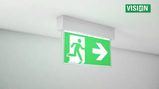 How to install Emergency Exit Lights [upl. by Nosnorb698]