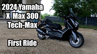 2024 Yamaha XMax TechMax  First Ride [upl. by Ayel]