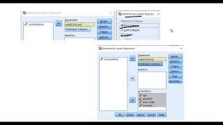 Multinomial logistic regression using SPSS July 2019 [upl. by Aisyat]