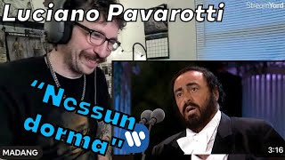 METALHEAD REACTS Luciano Pavarotti sings quotNessun dormaquot from Turandot The Three Tenors in Concert [upl. by Bolten692]