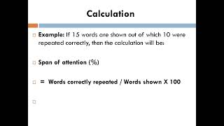 SPAN OF ATTENTION TACHISTOSCOPE PSYCHOLOGY RECORDBEdDrMMarieswari [upl. by Enyaj]