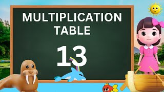 MULTIPLICATION TABLE 13  LEARN TABLES WITH MATHS WITH MOM  PRACTICE TABLE DAILY [upl. by Haleemaj]