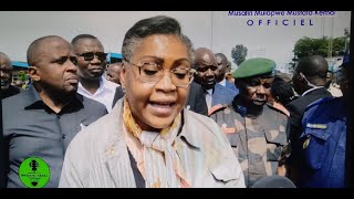 Levée de lÉtat de Siège la Première Ministre Judith SUMINWA est à Goma avec une forte délégation [upl. by Dedra]