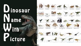 Dinosaur Name With Picture  Types Of Dinosaur StegosaurusAbrictosaurusAbrosaurus [upl. by Saisoj635]