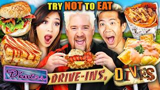 Try Not To Eat  Diners DriveIns amp Dives [upl. by Nawat]