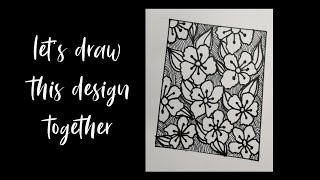 Quick and easy drawings  Drawing designs  Doodling  Drawings  Flower Designs  Easy drawings [upl. by Ashraf112]