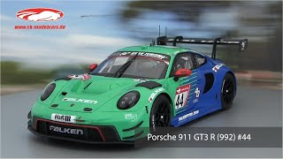 ckmodelcarsvideo Porsche 911 992 GT3 R 44 24h Nürburgring 2023 Falken Motorsports Minichamps [upl. by Rozanne]