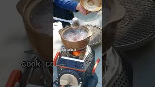 A wood stove meets all your outdoor cooking needs woodstove cookingstove campingstove food [upl. by Trepur]