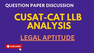 CUSATCAT QUESTION PAPER 2022  LAW RELATED MATTERS [upl. by Nomolos585]