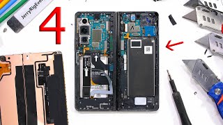 Samsung Z Fold 4 Teardown  They changed the Hinge [upl. by Annoyek]