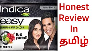 Indica Easy Hair Colour Shampoo Review Tamil  10 நிமிடத்தில் நரைமுடியை கருமையாக்கும் Shampoo [upl. by Uy]