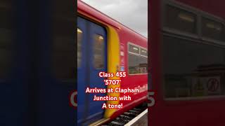 Class 455 Tone at Clapham Junction trainspottinguk [upl. by Thordia]