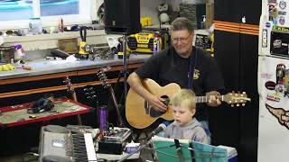 Brody Dagafore singing at Christmas 2016 Age 4 year old [upl. by Asamot]