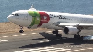 Busy Morning at Madeira Airport  B757 A321 A330 [upl. by Fesuoy403]