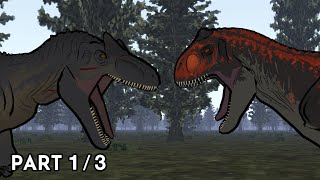 Allosaurus vs Carnotaurus  Animation Part 13 [upl. by Laerdna]