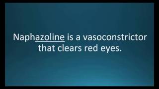 How to pronounce naphazoline NaphconA Memorizing Pharmacology Video Flashcard [upl. by Birkett651]