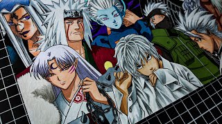 Drawing White Haired Anime Characters  Naruto Bleach One Piece and more Part 1 [upl. by Eive]