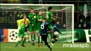 Mario Balotelli Super Goal vs Rubin Kazan 20092010 [upl. by Lledyr]