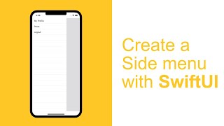 Create a Slide out Menu with SwiftUI [upl. by Portuna389]