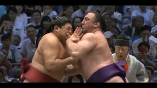 Abi vs Tochinoshin  Nagoya 2018 Day 4 [upl. by Ynahteb]