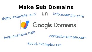 How to create subdomains in Google Domains and connect it to Blogger [upl. by Houser521]