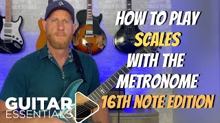 How to Practice Scales with the Metronome  16th note edition [upl. by Aymahs214]