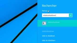 English Captions Fonction cachée slidetoshutdown Windows 8 81 et RT [upl. by Llechtim]