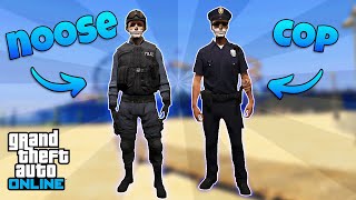 NEW GTA 5 ONLINE HOW TO GET THE NOOSE AND POLICE OUTFITS Cop Outfit Rare SWAT Outfit [upl. by Nathanoj]