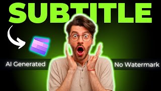 AI Subtitle Generator Free 🔥 How to Add Subtitles to a Video [upl. by Meares353]